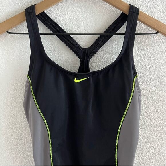 Nike Swim Womens Medium Laser Crossback Logo On Medium - Picture 6 of 9